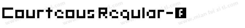 Courteous Regular字体转换